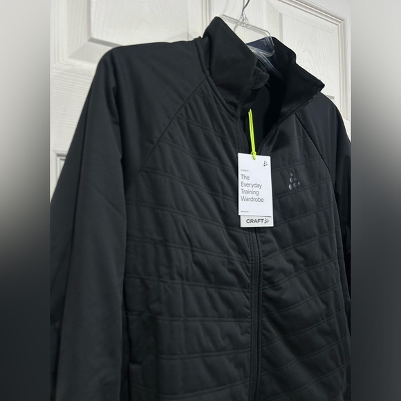 Craft Women’s XL ADV Essence Warm Jacket Black NWT Wind Protection Thumbholes - Picture 2 of 14